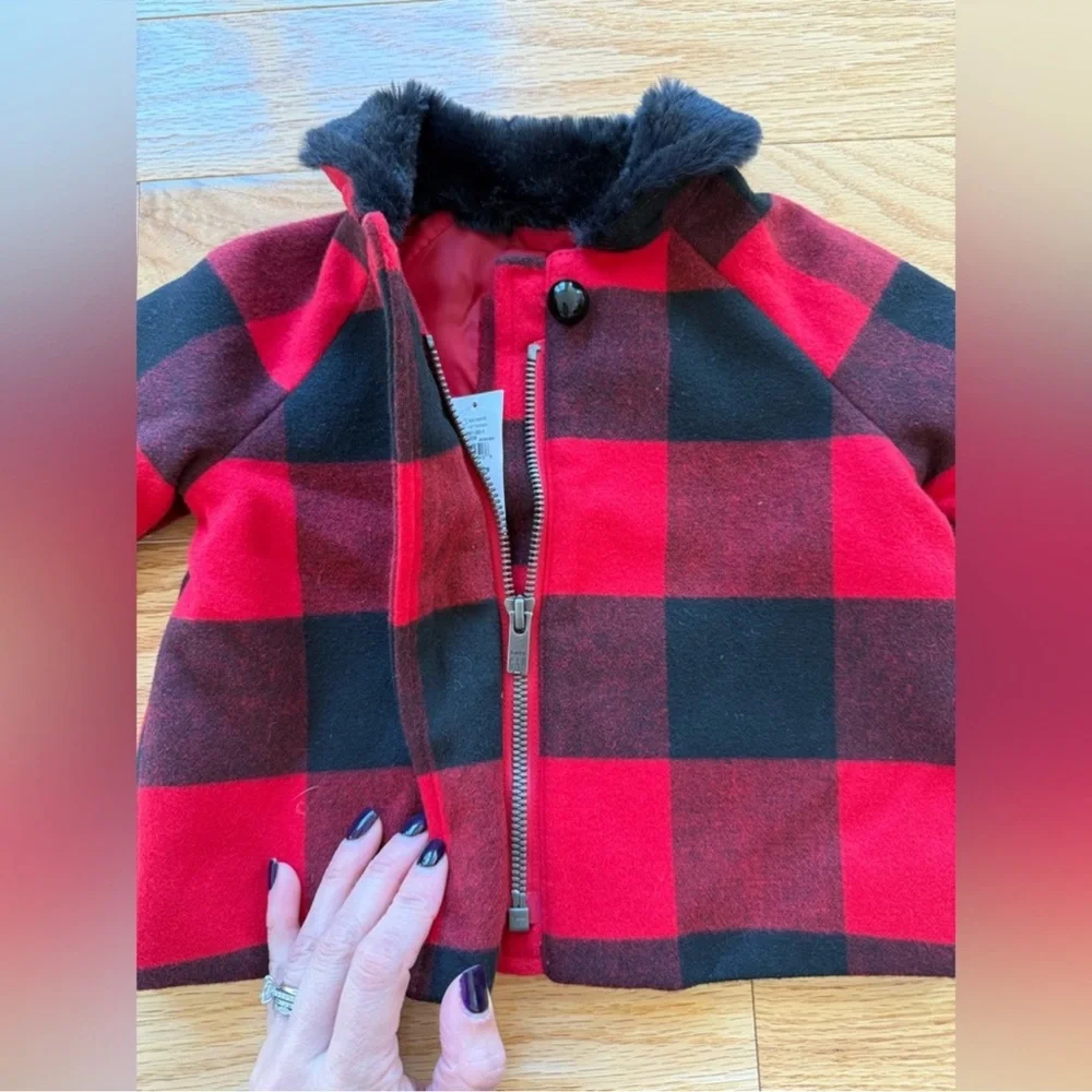 Baby gap buffalo plaid jacket